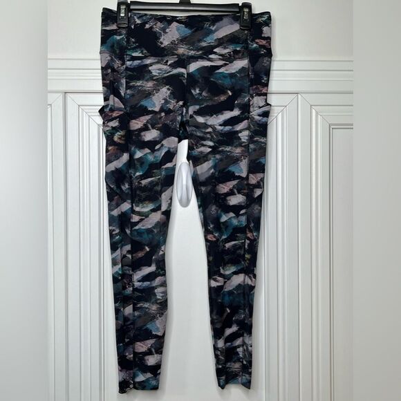 Lululemon Fast and Free Tight II Glacier Camo Starlight Leggings Size 10 - Picture 1 of 5